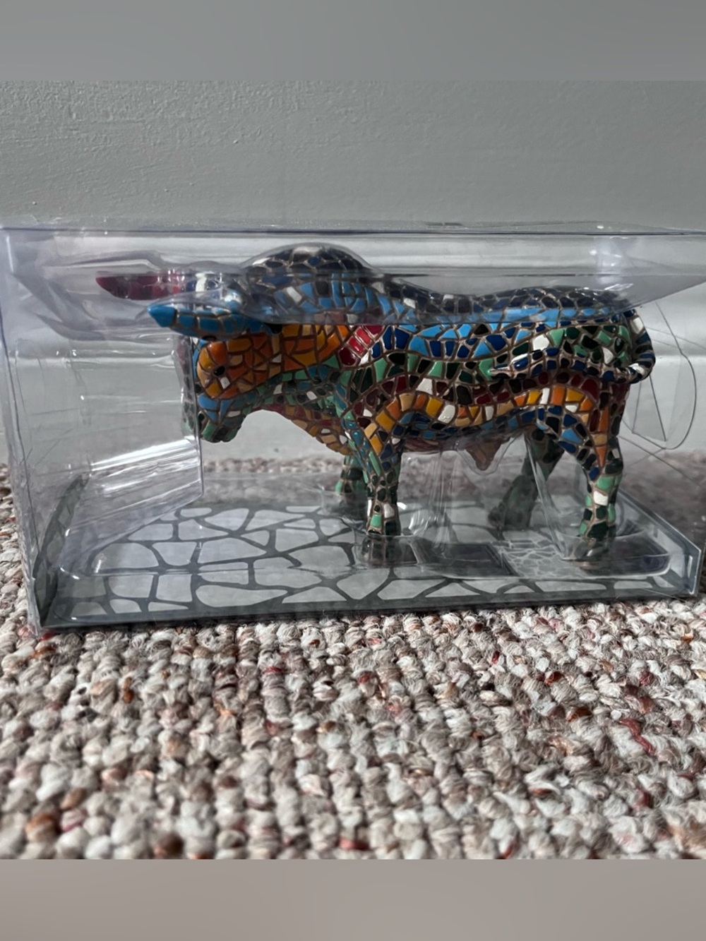Barcino Designs Toro Colourful Mosaic Figurine New With Tag